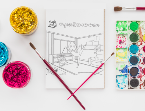 Dibujo Gimnasta en casa #yoentrenoencasa